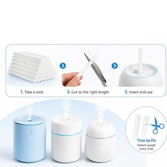 40 Pieces Universal Humidifier Filter WicksMist Humidifiers Cotton Filter Refill