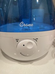 Crane Droplet Ultrasonic Cool Mist Humidifier – White (EE-5302W)