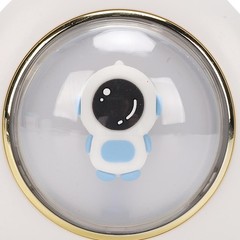 Small Hand Warmer With Night Light Astronaut Hand Warmer For Office White