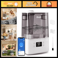 Cool Mist Humidifier 6L for Large Rooms, Essential Oil Diffuser, Smart App Contr