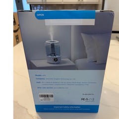 Hilife Ultrasonic Humidifier HF4 White Clear Smart Humidity Setting Low Noise
