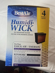 BestAir DO9-C Paper Wick Humidifier Filter, Single Pack – White