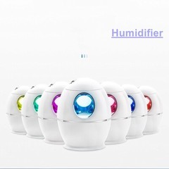 800ml Air Humidifier LED Night Light 16h Oil Diffuser 7 Colors Home Car USB Chic