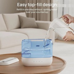4L Ultra-Quiet Cool Mist Humidifier for Bedroom – 36H Run Time, Easy Top Fill