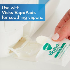 Vicks Warm Moisture Humidifier VWM845 1 Gallon Filterless White Blue *NEW