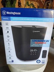 Westinghouse 1.18-Gallon Tabletop Cool Mist Electronic Humidifier Black