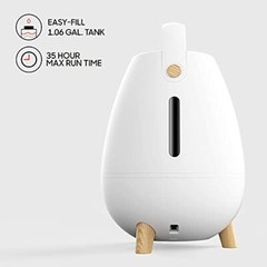 Sharper Image MIST 6 Ultrasonic Humidifier with Remote Control, White