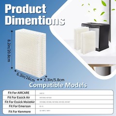 Humidifier Wick Filter Pad 2 Pack for AIRCARE Emerson ES-12 and Kenmore 32-14911