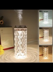 Crystal Lamp Humidifier Color Night Light Touch Lamp With Cool Mist Maker LED
