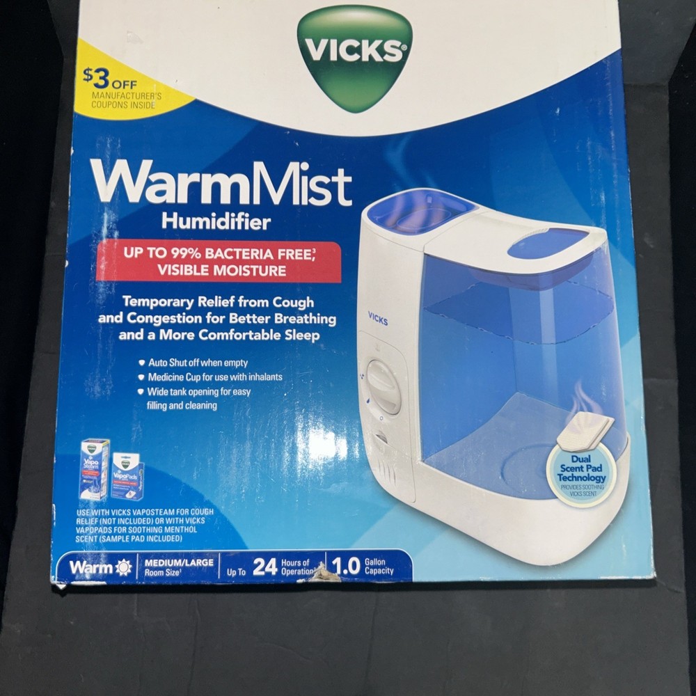 Vicks Warm Mist Humidifier Brand New