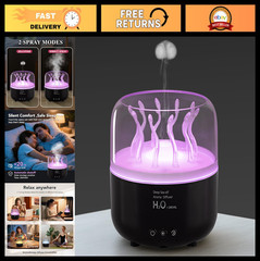 “280ml Jellyfish Humidifier & Essential Oil Diffuser with Remote, 7 Color Lights
