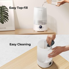 3.6L Cool Mist Humidifier for Large Rooms, Bedroom, Office, Easy Clean, BPA-Free