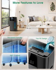 18L/4.7Gal Smart Humidifier Large Room, Warm & Cool Mist Humidifier for Bedroom,