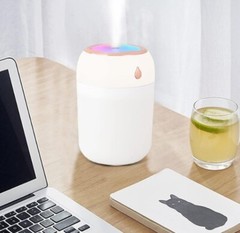 Mini Humidifiers with Colorful Light for Small Room & Bedroom, 11 oz Cool Mist