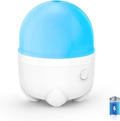 150ML Cordless Essential Oil Diffuser, Rechargeable Battery Powered White