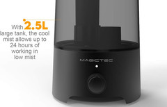 Cool Mist Humidifier, 2.5L Essential Diffuser for Bedroom and Baby, Adjustabl…