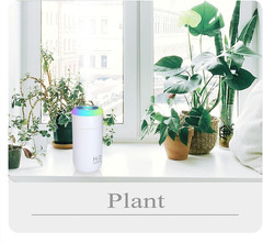 Plant Humidifier, 350Ml USB Mini Humidifier for Plants, Small Plant