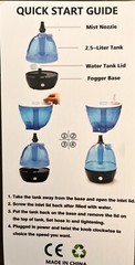Sunry 2.5L Humidifier/Mister, Reptile Fogger, Mushroom Fogger
