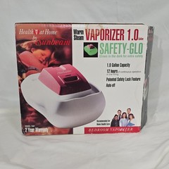 Vintage Sunbeam 1387 Warm Steam Vaporizer 1.0 Gal Safety-Glo Auto Shut Off, 12hr