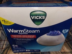 Vicks Warm Steam Vaporizer Humidifer 1.5 Gallon Small/Medium 18-24Hours