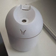White Tabletop Ultrasonic Portable Humidifier for Small Rooms, Home Office