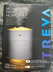Treva Rechargeable Night Light Humidifier. Rechargeable Battery Powered. USB.