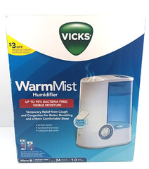 Vicks V750 Warm Mist Room Humidifier 1.0 Gallon Capacity