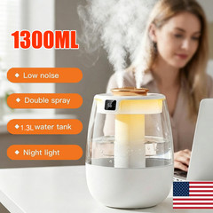 1300ml Humidifiers for Bedroom Large Room Office Cool Mist Air Humidifier Indoor