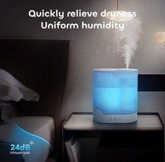 YOGIN Air Humidifier for Bedroom, 3L Top-Fill Cool Mist Humidifier&essential Oil