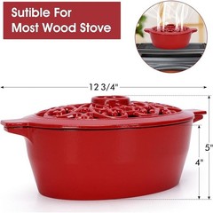 Cast Iron Wood Stove Humidifier Large Capacity Automatic Aroma Diffuser New