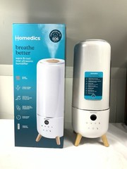 HoMedics 360 Deluxe Warm / Cool Mist Ultrasonic Large Room Humidifier UHE-WMTF93