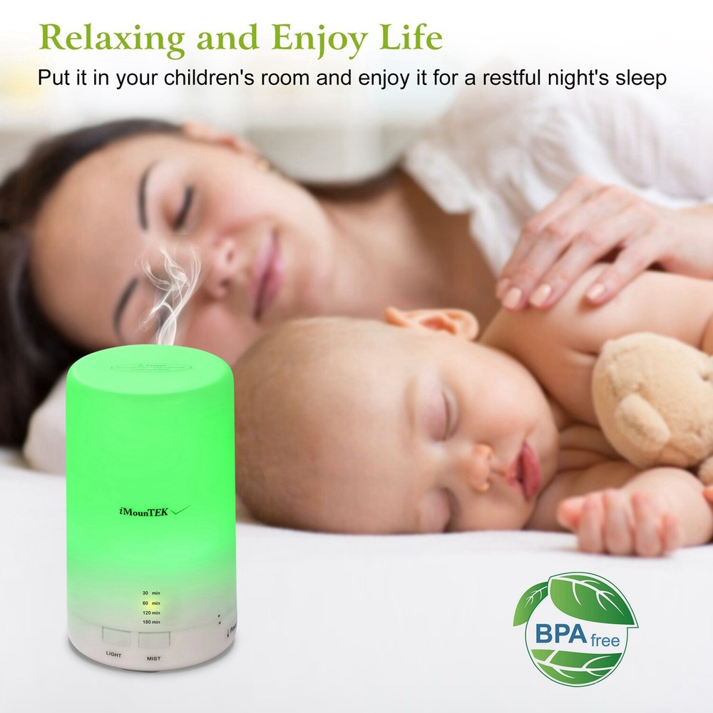 US LED Ultrasonic Aroma Essential Diffuser Air Humidifier Purifier Aromatherapy