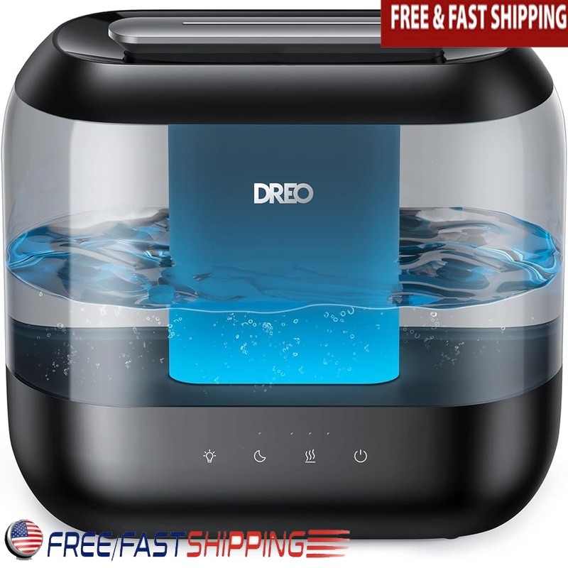 Top Fill Humidifier 4L Quiet 36H Runtime Ultrasonic Mist Baby Nursery Indoor New