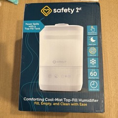 Safety 1st Comforting Cool-Mist Top-Fill Humidifier White Night Light Brand New