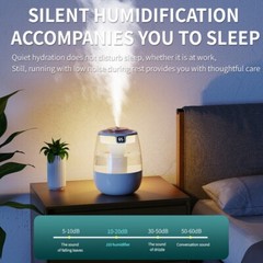 Ultrasonic Humidifiers For Bedroom Large Room Office Cool Mist Air Humidifier 1L