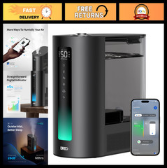 6L Smart Humidifier for Bedroom, Warm & Cool Mist, 60-Hour Quiet, App Control, A