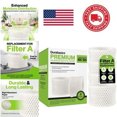 Efficient Humidifier Filters 4 Pack for Cool Mist Units with Rigid Construction