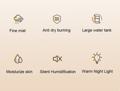 Humidifiers for Bedroom Indoor Ultrasonic Cool Mist LED Humidifier Top Fill