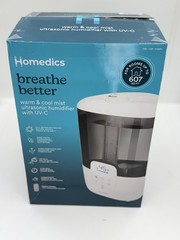 TOP Performance!! Homedics Breath Better Warm & Cool Mist Ultrasonic Humidifier.