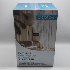 Homedics Premium Warm & Cool Mist Ultrasonic Humidifier Topfill, 58 Hour Runtime