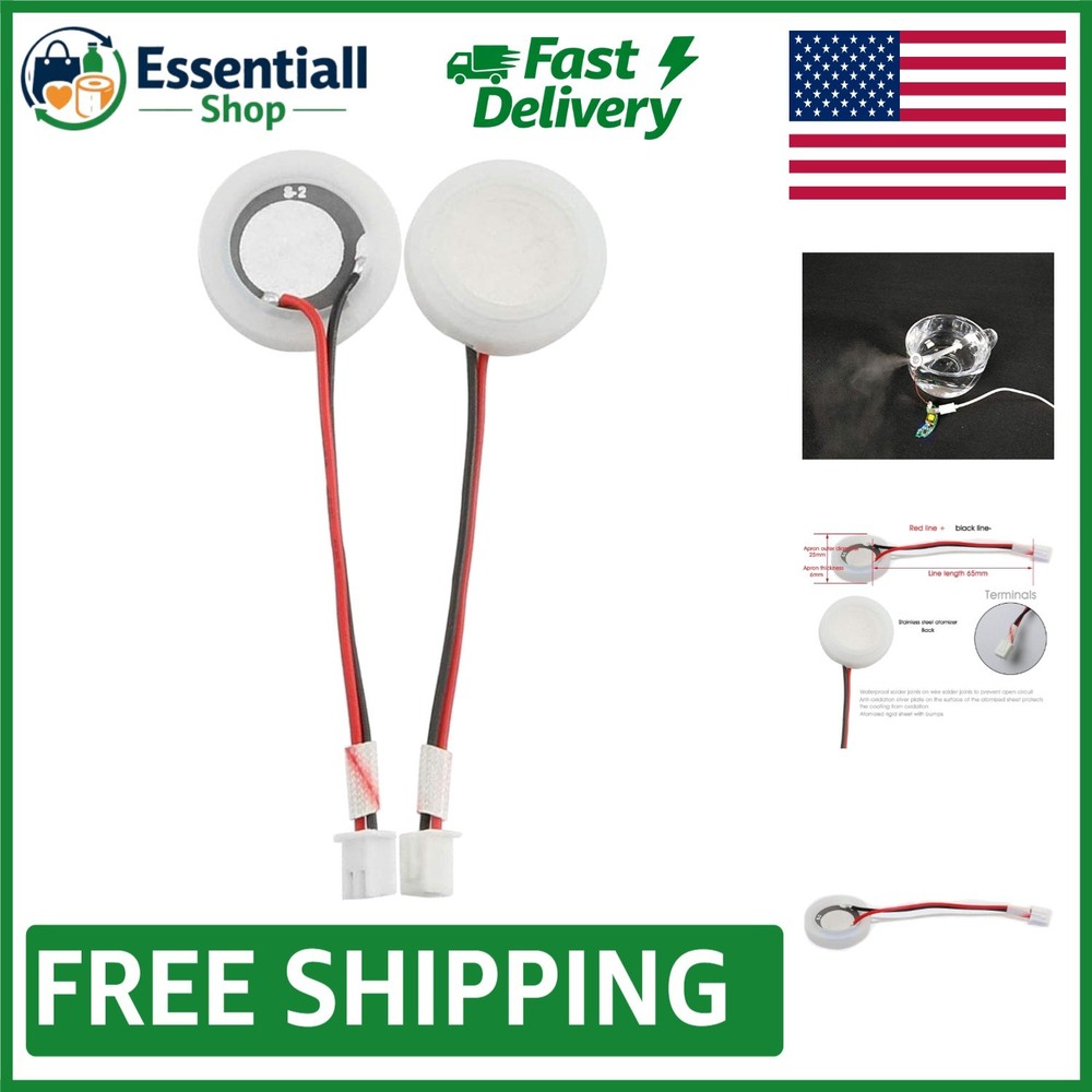 Efficient 2-Pack 20mm Ultrasonic Mist Maker Discs – Anti-Corrosion & Durable