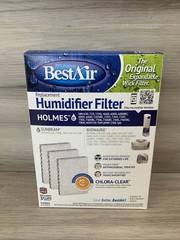 BestAir Humidifier Filter H100 3 Pack Fits Holmes, Sunbeam & Bionaire Models