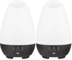 HealthSmart Essential Oil Diffuser, 500ML, Large (Pack of 2), White
