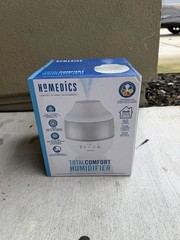 HoMedics TotalComfort Ultrasonic Tabletop Humidifier White Night Light