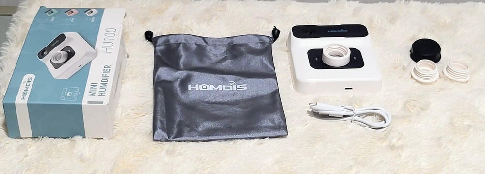 HOMDIS Travel Humidifier, Portable, Small for Plants, Bedroom, Office HU200WHI‼️