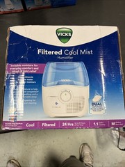 Vicks Filtered Cool Mist Humidifier, Medium Room, 1.1 Gallon Tank – Humidifier f