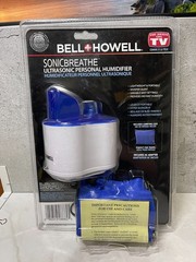 Bell + Howell Sonic Breathe Ultrasonic Personal Humidifier Portable Silent NEW