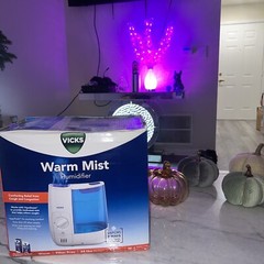Vicks Warm Mist Humidifier 1 Gallon Capacity M-L Room Size VWM845V2