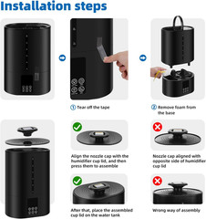 6L Humidifiers for Bedroom Large Room Home,Cool and Warm Humidifier for Baby and