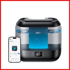 Dreo Smart Humidifiers For Bedroom 4L Cool Mist Humidifier Dr-Hhm001S Black